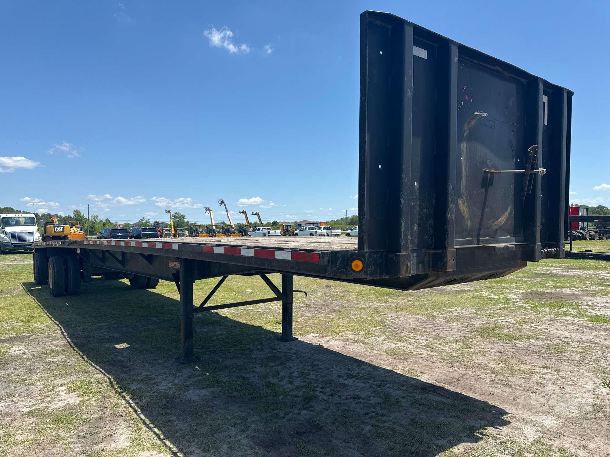 2007 FONTAINE TRAILER CO. FTW-5-8048WSAW 45'X102" STEEL FLATBED VIN: 13N14830271534765