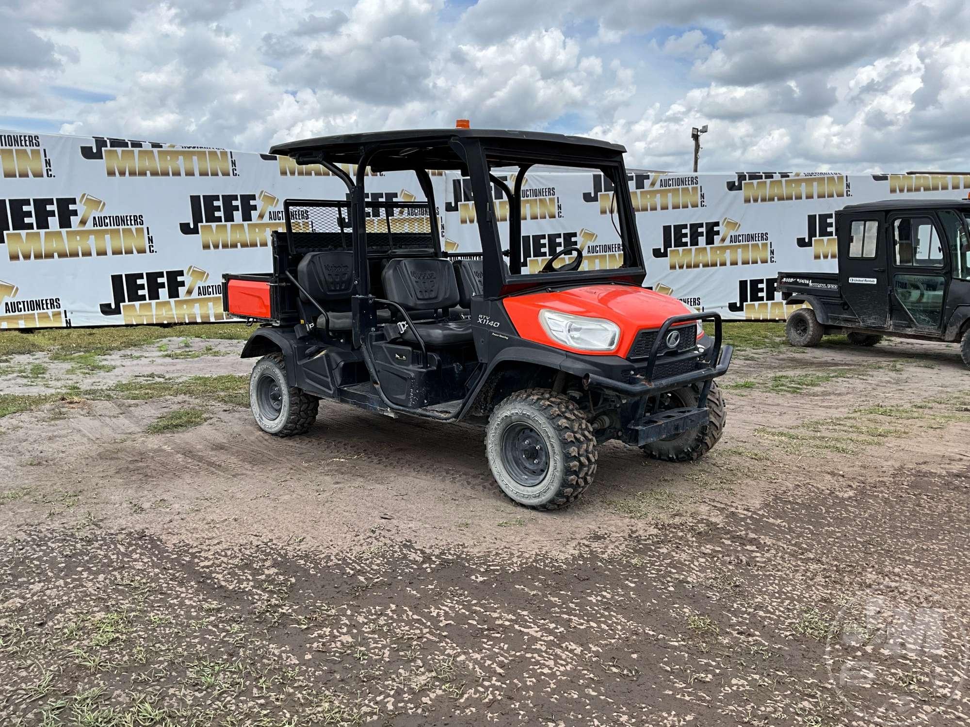 2019 KUBOTA RTV-X1140W-H SN: A5KD2GDBKKG032338