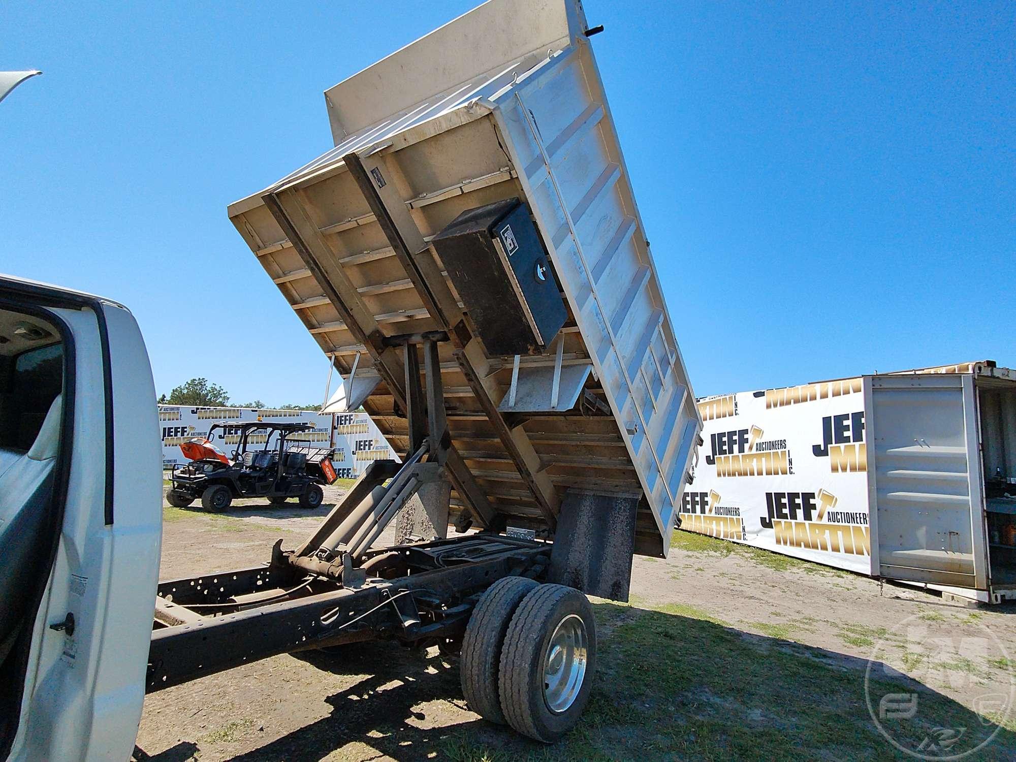 2007 FORD F-450 SINGLE AXLE DUMP TRUCK VIN: 1FDXF46P87EB35020