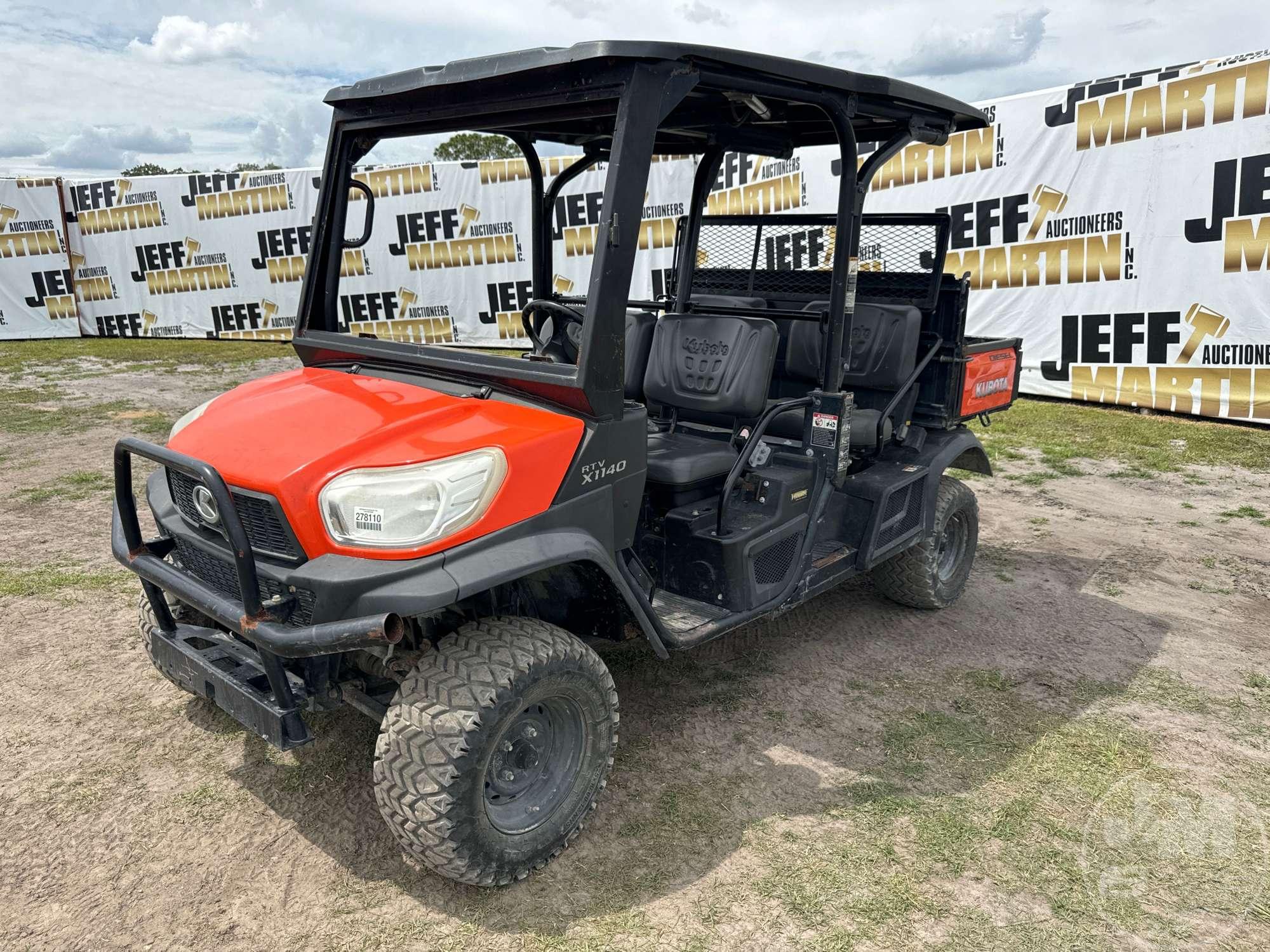 2017 KUBOTA RTV-X1140 SN: A5KD2GDBTHG019112