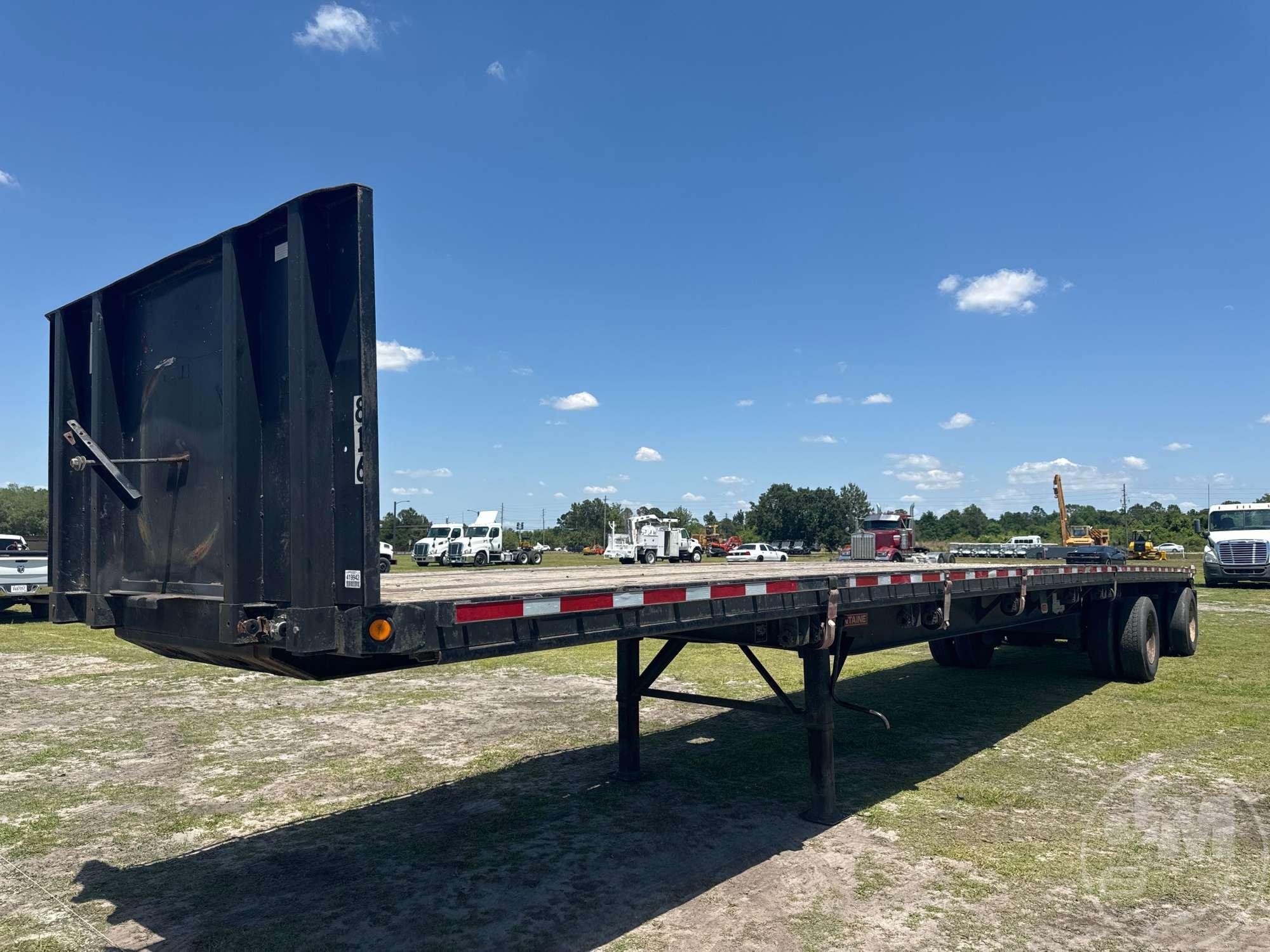 2007 FONTAINE TRAILER CO. FTW-5-8048WSAW 45'X102" STEEL FLATBED VIN: 13N14830271534765