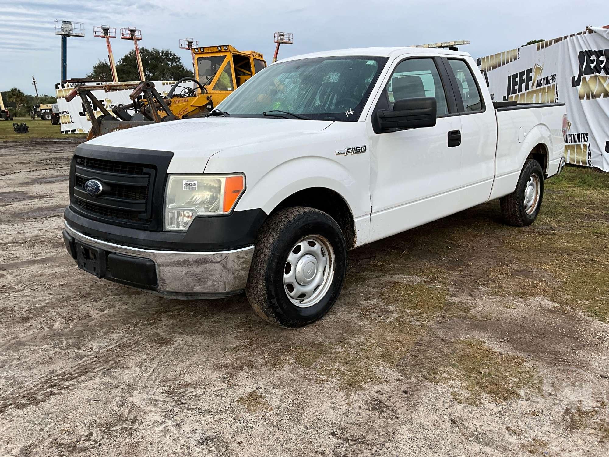 2014 FORD F-150 XL EXTENDED CAB PICKUP VIN: 1FTEX1CM4EFA08192