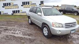 2003 TOYOTA HIGHLANDER LIMITED VIN: JTEHF21AX30123616