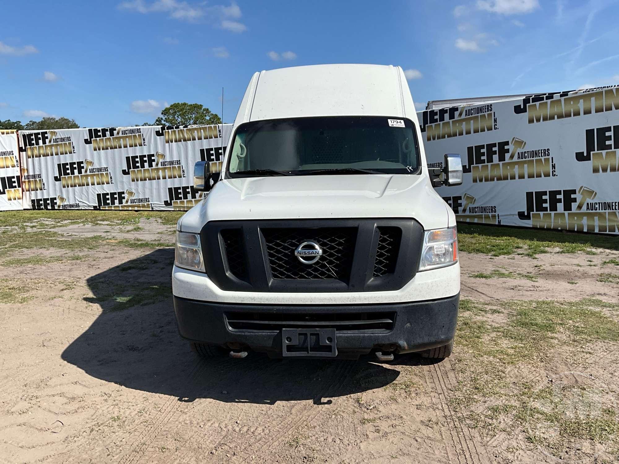 2017 NISSAN NV VIN: 1N6AF0LY6HN804495 CARGO VAN