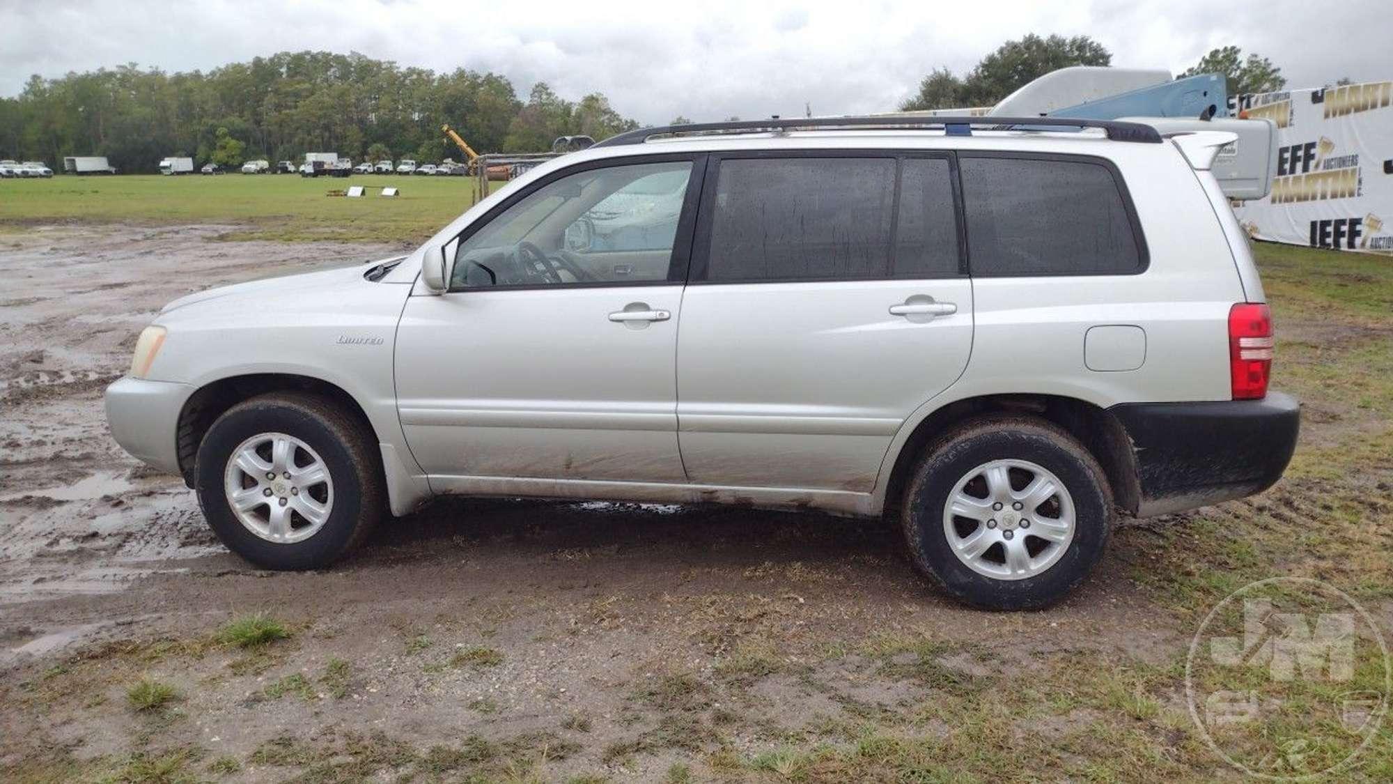 2003 TOYOTA HIGHLANDER LIMITED VIN: JTEHF21AX30123616