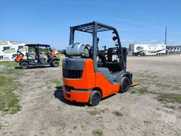 2008 TOYOTA 8FGCU25 CUSHION TIRE FORKLIFT SN: 23030