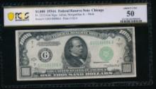 1934A $1000 Chicago FRN PCGS 50