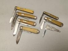 (7Pcs.) ASSORTED REMINGTON FOLDING KNIVES