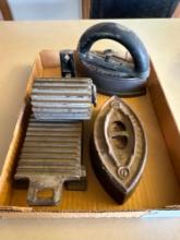 1800's Vintage metal iron Hand Fluter roller piece, Shepard hardware criimper pleating tool, sad