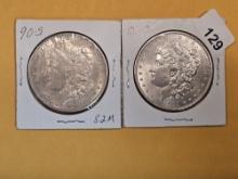 1890-S and 1901-O Morgan Dollars