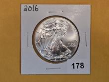 GEM Brilliant Uncirculated 2016 American Silver Eagle