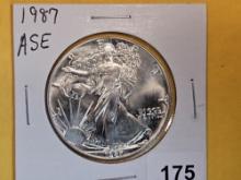 GEM Brilliant Uncirculated 1987 American Silver Eagle