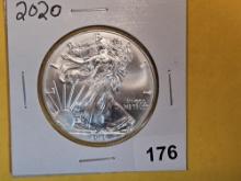 GEM Brilliant Uncirculated 2020 American Silver Eagle