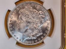 NGC 1883-O Morgan Dollar in Mint State 63