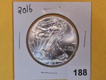 GEM Brilliant Uncirculated 2016 American Silver Eagle