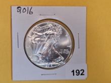 GEM Brilliant Uncirculated 2016 American Silver Eagle