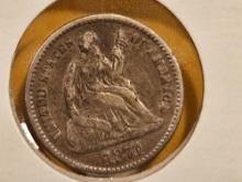 1871 Seated Liberty Half Dime