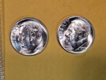 1953-P and 1953-S silver Roosevelt Dimes