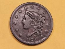 1839 Head of 38 Large Cent in Very Fine