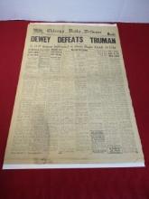 *Special Item-RARE "Dewey Defeats Truman" Chicago Tribune November 3, 1948