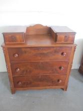 3-Drawer Antique Dresser w/ Hanky Boxes