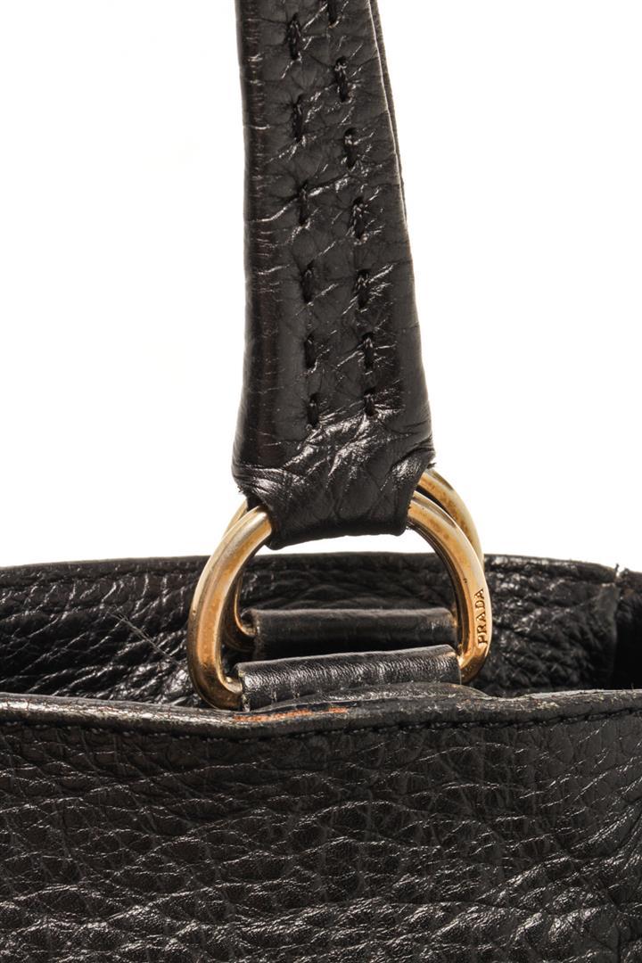 Prada Black Leather Shoulder Bag