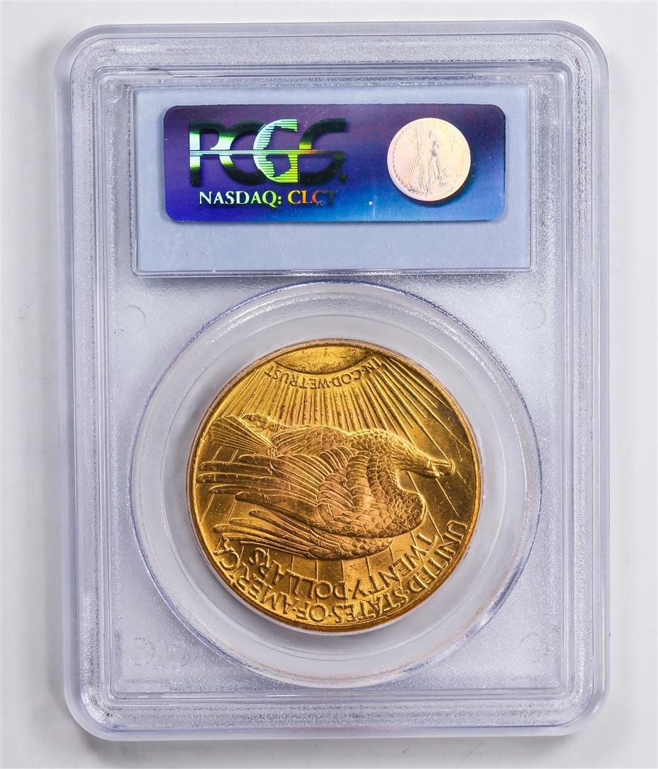 1927 $20 Double Eagle Gold Coin PCGS MS63