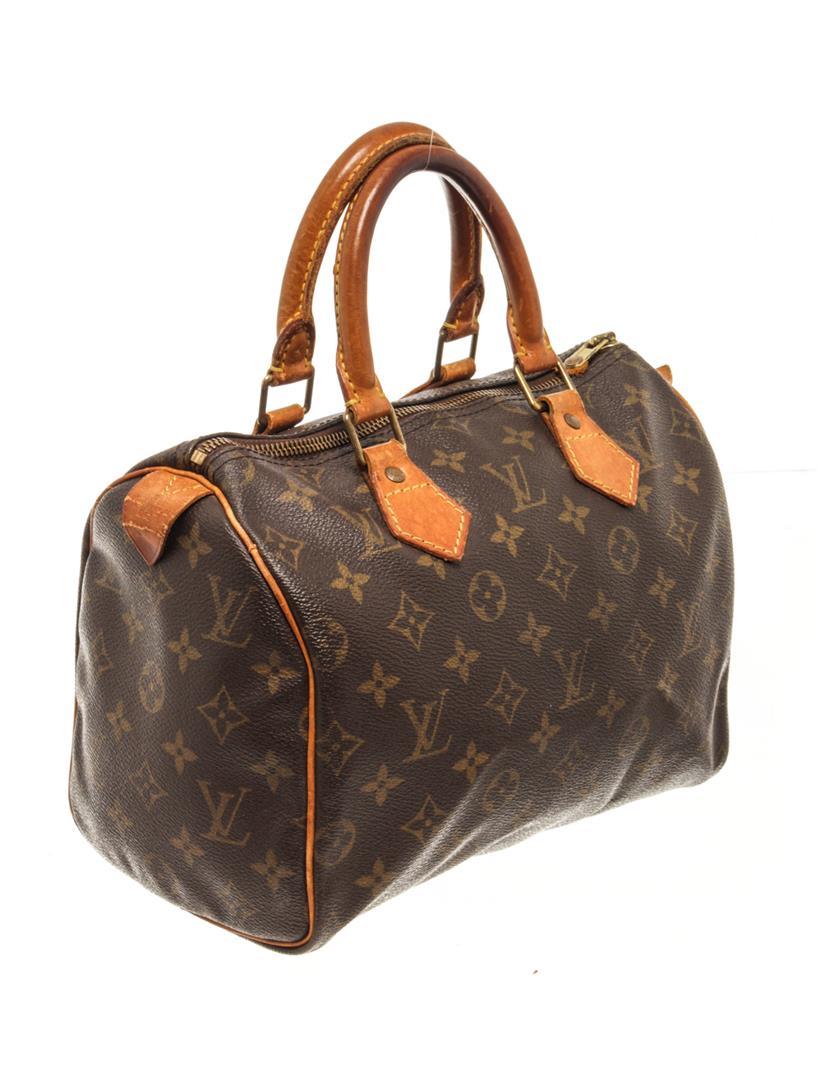 Louis Vuitton Brown Monogram Speedy 25 Handbag