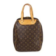 Louis Vuitton Brown Monogram Canvas Leather Excursion Bag