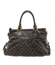 Louis Vuitton Black Monogram Denim Neo Cabby MM Shoulder Bag