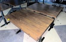 QTY. 2 - WOOD TABLES, 4 FT. X 30", X $