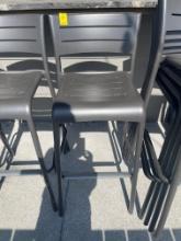 QTY. 15 - METAL BAR STOOLS, 31" TALL (AT SEAT), X $