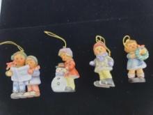 GOEBEL BERTA HUMMEL MINATURE CHRISTMAS ORNAMENTS