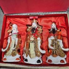 VINTAGE FUK LUK & SAU CHINESE THREE WISE MEN