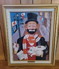 RED SKELTON CANVAS TRANSFER