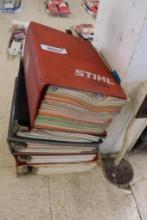 large quantity of service manuals