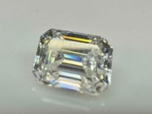 6.9ct Emerald Cut Moissanite Gemstone GRA Cert