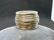 950 Silver Wire Ring 25.94 Grams size 8