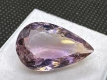 Purple Pear Cut Ametrine Gemstone
