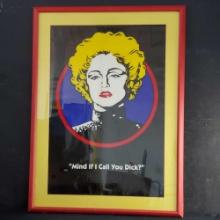 Large framed Dick Tracy movie poster