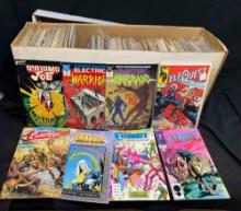 Over 250 Comics Long Box Elf Quest, Evangeline no 1, Dynamo Joe more