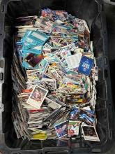 Huge Bin full of Loose Sports Cards Baseball, Football, Hockey Topps skybox More