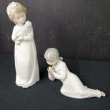 2 Vintage Zaphir porcelain figures