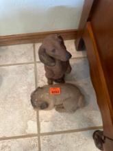 Puppy statues