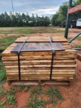 pallet of 2x4 cut to fit on pallet racks for shelves