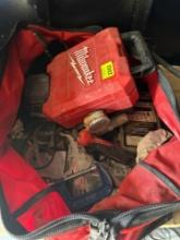 Milwaukee tool bag with case,drill,charger, electrical connections NT