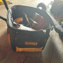 Dewalt tool bag torpedo level chalk chalk line tape 1 1/4 ratcheting wrench ST