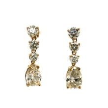 5.04 CTW Dangling Diamond Earrings GIA Certified