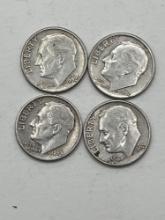 Dime, 4 Total 1962