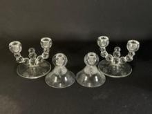 Paden City & Duncan & Miller candle stick holders